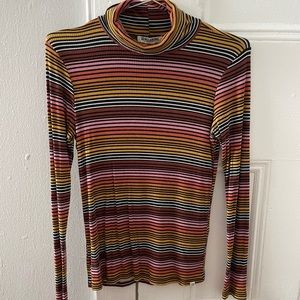 Billabong striped turtleneck top